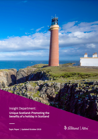 Unique Scotland: Promoting the benefits of a holiday in Scotland - FREE